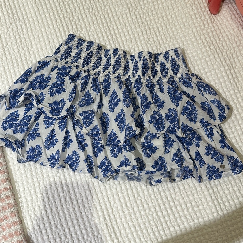 Brownie blue and white mini skort